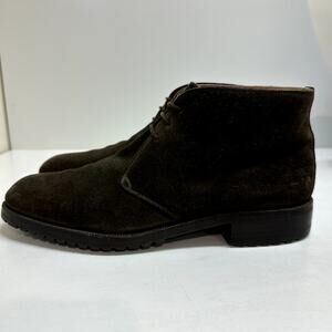VTG Gravati x Wilkes Bashford Dark Brown Suede Chukka Boots Made in Italy 9.5